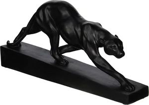 EU6104 Panther on the Prowl Art Deco Statue, 16 Inch, Black - Picture 1 of 7
