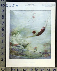 1919 PAUL GOOLD MEERJUNGFRAU BADEANZUG BEAUTY SPORT WASSER SEXY LIFE ART COVER FC2072 - Bild 1 von 1