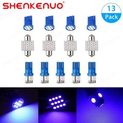 Kit de 13 luces interiores LED SMD azules para Mercedes Benz W204 C250 C300 Foto 1 de 4