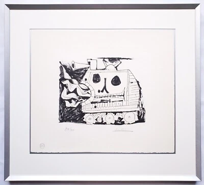 Grafik Print Lithografie Pablo Picasso La Guerre Signiert 1968 - Bild 1 von 4