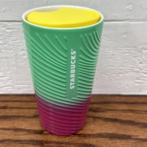 Vaso Starbucks Petunia (verde y rosa) 12 OZ - Imagen 1 de 5