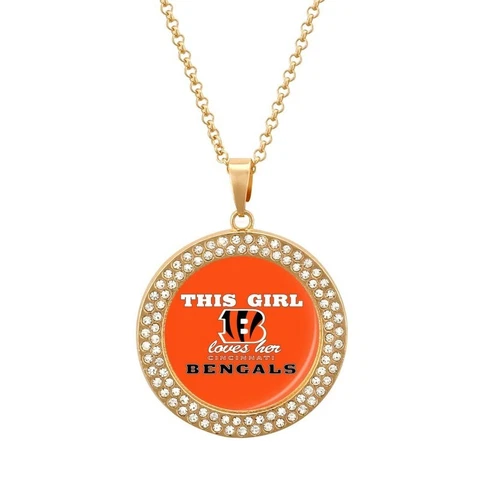 This Girl Loves Her Cincinnati Bengals Necklace Women Jewellery ,fans Gift Cover