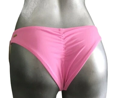 Victorias Secret VS Zuma Itsy Ruched Back Bikini Swim Bottom Pink Splash M Nwt - Image 1 of 4