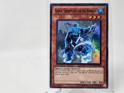 YuGiOh Shock Troops of the Ice Barrier HA03-EN018 1st Edition Super Rare NM - Image 1 of 2