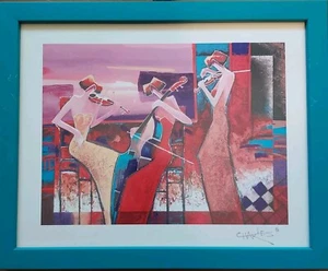 Framed Seriolithograph COA from Park West Galleries by Charles Lee, NICE 12"x10" - Picture 1 of 13