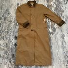 Scully RangeWear Mens Brown 100% Cotton Long Overcoat Duster Coat Mens Small