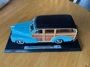 Welly die cast 1 :18 1948 Chevrolet Fleet master Woody Metal In Box # 9848W - Picture 1 of 5