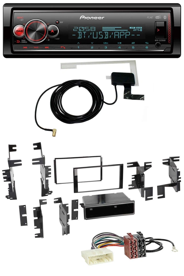 Pioneer Bluetooth DAB USB MP3 Autoradio für Nissan Quest Rogue ab 11 Titan ab 13 - Bild 1 von 4