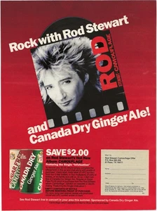 Vintage Print Ad Canada Dry Ginger Ale - Rock With Rod Stewart - Aug 1984 - Picture 1 of 5