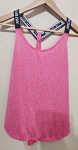 Nike Just Do It Elastika Racerback Tank Top Damen Large Pink Training Gym - Bild 1 von 5