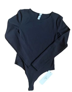 Crz Yoga Women's Black Long Sleeve Bodysuit Size Medium NWT - Picture 1 of 6