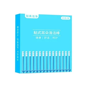 24PCS/Box Ear Cleaner Sticky Ear Swabs Sticky Earwax Remover Stick Home Use / - Bild 1 von 13