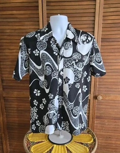 Vintage Herren Hawaii "Liberty House Waikiki" 70er Jahre Größe Medium asiatischer Druck - Bild 1 von 6