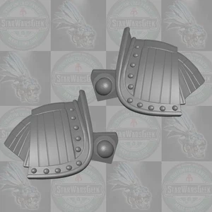 Dark Souls Elite Knight custom shoulder pauldrons for Mythic Legions 1.0 figure - Picture 1 of 1