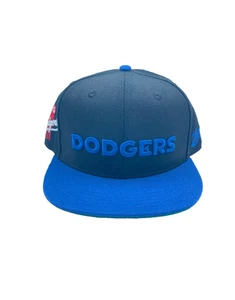 Mitchell & Ness Topps Los Angeles Dodgers Fitted Hat Cap Size 7 1/4 Black Blue - Picture 1 of 24