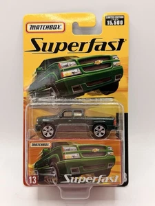 Rare Matchbox Superfast Chevrolet Silverado SS Green #13 1:64 Diecast Sealed - Picture 1 of 3