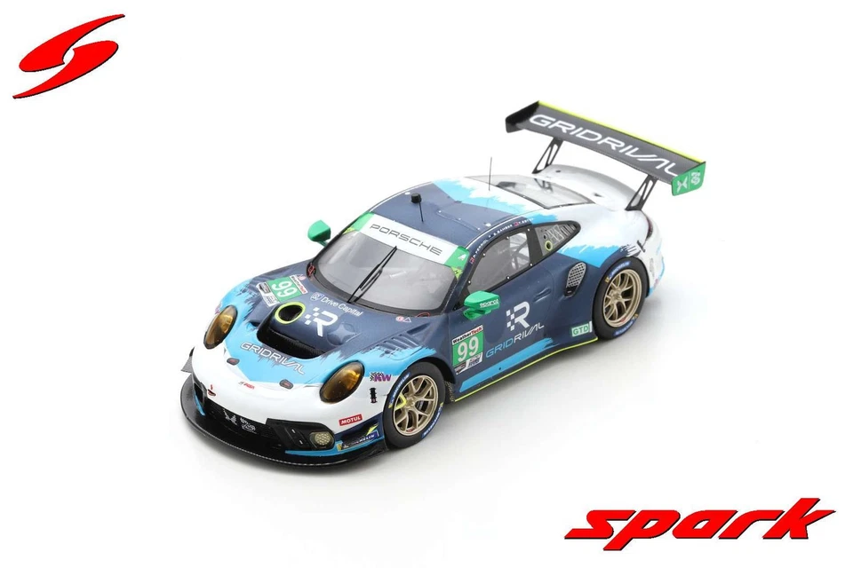 Spark US296 1/43 PORSCHE 911 GT3 R NO.99 TEAM HARDPOINT EBM 12H SEBRING 2021