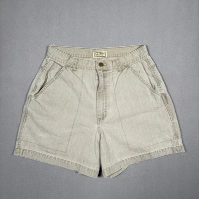 Vintage LL Bean Shorts Women’s Size 12 Beige Patagonia Stand Up Style Hiking USA - Image 1 of 4