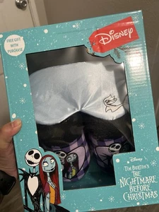 Disney Pesadilla antes de Navidad Zapatillas y Máscara para Dormir Set de Regalo (Talla 6) - Imagen 1 de 6