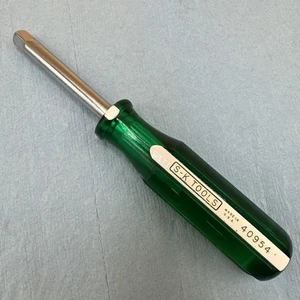 SK Tools 1/4" Drive Green Handle Spinner Handle Driver.  40954  Nice! - Picture 1 of 6