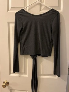 Lululemon Tied to it Wrap Gray Open Back - Size S - Picture 1 of 5