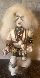 11” Native Kachina Doll, Beautiful Hand painted/Carved W/Natural Materials - Picture 1 of 11