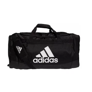 Bolso de Lona Grande Adidas Defender IV Blanco y Negro Nuevo - Imagen 1 de 7