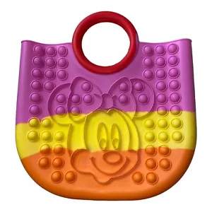 Rainbow Mickey & Minnie Handbag Pop-It Fidget Sensory Stress Reliever Handbag - Picture 1 of 4