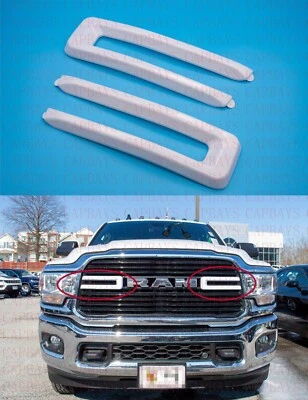 Ram 2500 3500 4500/5500 2019-2021 parrilla delantera blanca cubierta superposición Foto 1 de 4