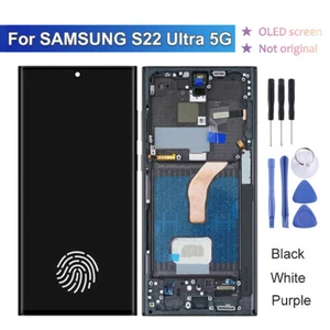 OLED Display Touch Screen Replacement For Samsung Galaxy S22 Ultra 5G S908 5G - Picture 1 of 19