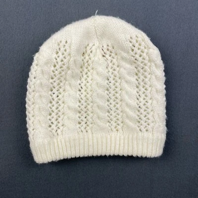 The Vermont Country Store Beanie Hat Cap White Made In USA - Image 1 of 3