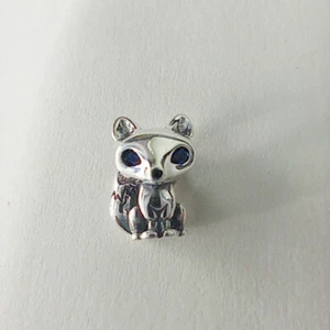 Blue-Eyed Fox Charm Pandora Charm  ALE S925 Pandora - Picture 1 of 4