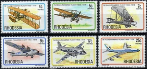RHODESIE avion, avions, plane, Yvert N°315/20** MNH (neuf sans charnière) - Imagen 1 de 1