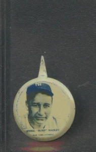 1938 PM8 Our National Game Pin Bump Hadley New York Yankees - Picture 1 of 2