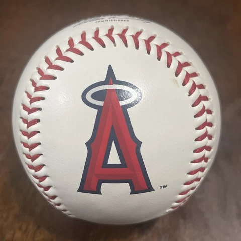 Rawlings MLB Los Angeles Angels of Anaheim Team Logo Baseball, Official, White Cover