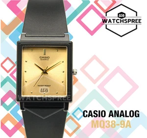 Casio Women's Classic Analog Black Resin Band Watch MQ38-9A - Picture 1 of 2