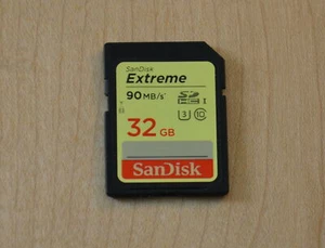 Sandisk Extreme 32GB SD Card - Picture 1 of 1
