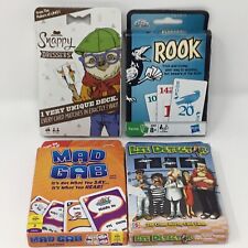 Card Game Lot (4 Games) Rook Snappy Dressers Mad Gab Lie Detector Complete