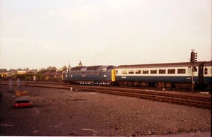 ORIGINAL RAILWAY TRAIN NEGATIVE. Deltic class 55 loco No. 55018 York. 1978. - Picture 1 of 2