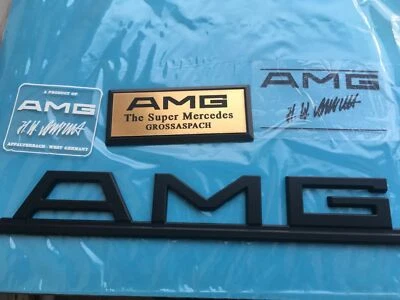 AMG Mercedes Pre Merger STYLE R107 W124 W126 W116 emblem badge logo 4 - Image 1 of 4