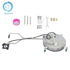 24" Pressure Washer Surface Cleaner 6000PSI Quick Connect W/ Handles & Wheels - Picture 1 of 18