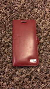 Handy/Geldbörse Hülle für iPhone 6s Plus Rot Leder - Bild 1 von 4