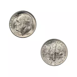 1953-D Roosevelt Silver Dime Mint State Condition - Picture 1 of 3