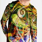 Men's Longsleeve Tshirt Artistic Pattern Abstract Art 743410417017917 Men Tshirt