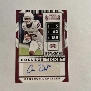 2020 Panini Contenders Draft Picks Cameron Dantzler Auto Mississippi State #191 - Picture 1 of 1