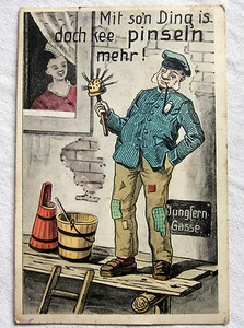 POSTKARTE - MIT SO´N DING IS DOCH KEIN PINSELN MEHR! (1912) - Bild 1 von 2