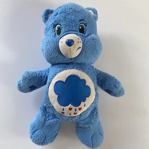 Juguete de peluche suave Grumpy Bear, Care Bear (2015), figura modelo, azul corazón lluvioso - Imagen 1 de 4