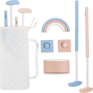 Mini Wooden Golf Set for Kids 3-12 Age,Macaroon Toddler Mini Golf Clubs,Children - Picture 1 of 6