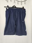 Nike Shorts Navy Blue Size Medium Lined Pockets Adjustable Toggles N Athletic 