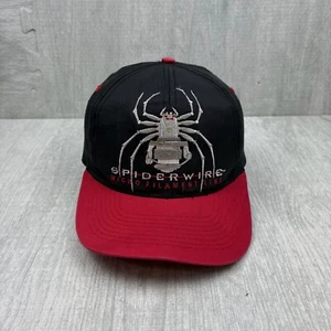 Vintage Spiderwire Micro Filament Line Mütze Kappe Snapback schwarz rot Stealth Braid - Bild 1 von 6